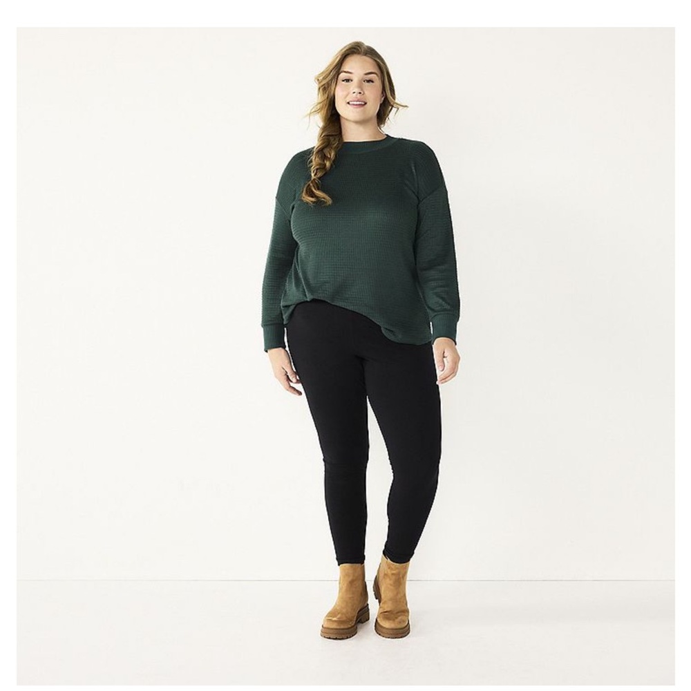 Black mid rise Leggings
